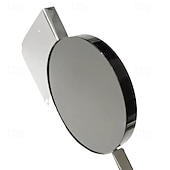 baratos Candeeiros de Parede de interior-Aplique de parede moderno, aplique de parede refletivo em aço inoxidável, luz quente moderna de 300lm para quarto, sala de estar, corredor e escada.