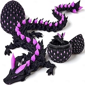 cheap Easter-Easter 3D Printed Dragon Eggs Glow in The Dark Articulated Dragon Toys Cool Dino Fidget Toy Animals Dinosaur Eggs Stocking Stuffers for 4-6 5-7 8-12 Teens Girls Kids Boys Kids