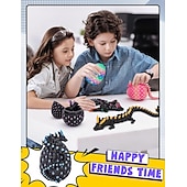 cheap Easter-Easter 3D Printed Dragon Eggs Glow in The Dark Articulated Dragon Toys Cool Dino Fidget Toy Animals Dinosaur Eggs Stocking Stuffers for 4-6 5-7 8-12 Teens Girls Kids Boys Kids