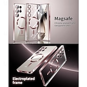 olcso Samsung-tokok-telefon Ügy Kompatibilitás Samsung Galaxy S26 Ultra Plus S25 S25 él S24 S23 S22 Plus Ultra Fekete tok Átlátszó Mágneses Ütésálló Retro TPU