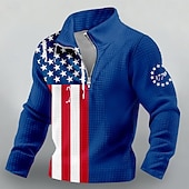 abordables Sweatshirts Patriotiques 250-4 juillet 2026 250e jour commémoratif Sweat-shirt à capuche à manches longues drapeau américain pour hommes Casual extérieur