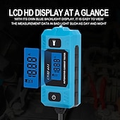 billige automatiske verktøy-Bilkretstester, 611 sikringslekkasjedetektor, isolasjonsmateriale, batteridrevet, 36 V driftsspenning, med LCD-skjerm og forbelysningsfunksjonalitet, for bilelektrisk