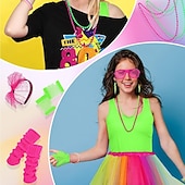 voordelige Outfits-Outfits Tutu Hemd Schijf Jaren '80 Volwassenen Dames Maskerade Feesten &amp; Uitgaan Prideparade Trots maand Aankleden