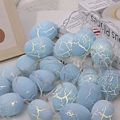 זול מופעל באמצעות USB-ביצי פסחא לד מחרוזת אורות USB מחרוזת אורות פיות לקישוט מסיבת פסח באביב קישוט פנימי וחיצוני