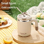 halpa Juomatarvikkeet-480 ml:n suurikokoinen kahvimuki &amp;matkamuki - 304 ruostumatonta terästä - irrotettavalla teesiivilällä &amp;pilli - tukeva kansi - vuotamaton kannettava tee-/kahvinkeitin retkeilyyn, toimistoon, junaan,