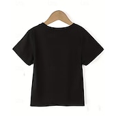  100% Bumbac Copii Băieți Negru Alb Barcă Drapel USA A 250-a aniversare Tricou Bluză Stil Nautic Manșon scurt În aer liber Zilnice Modă Șic Stradă Designer Imprimare Vară