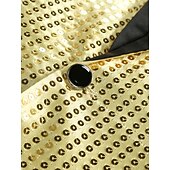 cheap Outfits-Disco 1980s Pants Outfits Suits &amp; Blazers Long Sleeves Sequins Fancy Dress Men's Carnival Costume Halloween Carnival Masquerade Club Pride Parade Pride Month Adults' Coat Pants All Seasons