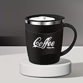 baratos Utensílios &amp; Aparelhos de Cozinha-Caneca de café em aço inoxidável 304 com tampa, 500ml (17oz), parede dupla isolada, livre de BPA e à prova de vazamentos, ideal para viagens e bebidas quentes. &amp;bebidas geladas, presente de Natal