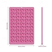 levne velikonoční-Forma na pečení velikonočních zajíčků se 100 otvory, nepřilnavá forma na pečení s velikonoční tematikou a číselnými tvary, kompatibilní s fondánem a polevou, opakovaně použitelná pro tematické večírky