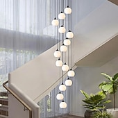 abordables Éclairages grappe-Suspensions LED modernes – lustres élégants pour escalier &amp; salon