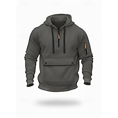  Men's Hoodie Full Zip Hoodie Black Navy Blue Khaki Light Grey Dark Gray Hooded Plain Pocket Daily Sports & Outdoor Holiday Polyester Streetwear Basic Casual Spring Fall Clothing Apparel Hoodies