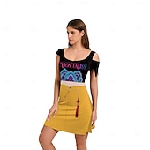 baratos Trajes Femininos-Inspirado em ídolos coreanos Estrela pop Ocasiões Especiais Fantasia fantasia Fantasia de Carnaval Ídolo Virtual for Mulheres Adulto Dia Das Bruxas Carnaval Espetáculo Comic Con Anime Expo