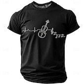  Musikfestival Herren Musik Lustig T Shirt Kurzarm T-Shirt 3D-Druck Rundhalsausschnitt Hemd Mode Täglich Täglich Straße Schwarz Sommer Frühling Bekleidung S M L XL XXL XXXL