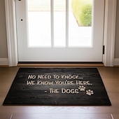 olcso Ajtófajta-Vicces kutyákat kedvelő lábtörlő vizuális csapda padlómatrica csúszásmentes fa stílusú design bejárati ajtóhoz fürdőszobához konyhához beltérre kültérre diatómeás föld gyorsan száradó nedvszívó 20 x