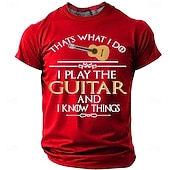  Per uomo Gergo divertente Maglietta Manica Corta maglietta Stampa 3D Girocollo Camicia Moda Quotidiano Quotidiano Streetwear Blu Nero Rosso Estate Primavera Abbigliamento S M L XL XXL XXXL