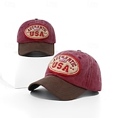 preiswerte Patriotische 250 Hüte-Herren Unisex Hut zum 250-jährigen Jubiläum der Vereinigten Staaten Baseballkappe Sonnenhut Trucker-Kappe Blau Wein Baumwolle Verstellbar Patriotisch Urlaub Sport Täglich Outdoor Streetwear Flagge
