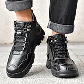 tanie Buty trekingowe-Męskie buty trekkingowe na co dzień – wytrzymałe, sznurowane, wygodne i oddychające, idealne na przygody na świeżym powietrzu, wędrówki i do noszenia na co dzień