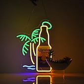 olcso Dekoratív fények-koktélok neonreklám faldekorációhoz bárhoz LED tábla szabályozható usb-s beltéri hálószobába nappaliba étterembe otthoni bár parti pub éjszakai klub férfi barlang bisztró fali dekorációs lámpák