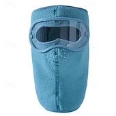 abordables chauffage et refroidissement-Masque d'hiver chaud en polaire, coupe-vent, unisexe, avec protection des oreilles et visière intégrale, cagoule coupe-vent pour la moto et le ski