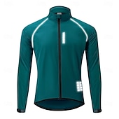 cheap Men's Jackets &amp; Gilets-WOSAWE Men's Windbreaker Cycling Jersey Cycling Jacket High Visibility Waterproof Windproof Cycling Bike Jacket Windbreaker Mountain Bike MTB Road Bike Cycling City Bike Cycling Navy Green Black Bike