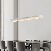 economico Design della linea-Lampadario a sospensione a led classico in marmo da 100 cm, oro, luce interna, sala da pranzo, per soggiorno