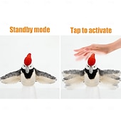 preiswerte Katzenspielzeug-fliegendes Vogelspielzeug – Plüschkatzenspielzeug, USB-betriebenes Katzenspielzeug | Aktiviertes Kätzchenspielzeug mit Klappen und Geräuschen