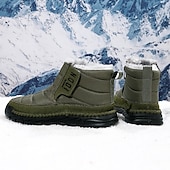 cheap Winter &amp; Snow Boots-Men's Yellow Insulated Winter Boots, Warm and Comfortable Snow Boots for Cold Weather, Ideal for Winter Hiking, Snowboarding and Outdoor Activities