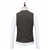 رخيصةأون أزياء الرجال من عشرينيات القرن العشرين-عتيق / معتق الهدر 20S عشرينيات بدلة ثلاث قطع بنطلون بدلة غاتسبي العظيم انسان محترم رجل العصابات رفقاء العريس ملابس تنكرية رجالي حفلة تنكرية زفاف ضيف حفل زفاف حفل / مساء للبالغين معطف بنطلونات صدار