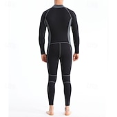 cheap Wetsuits &amp; Diving Suits-Men's 1.5mm Neoprene Diving Suit Full Wetsuit Rash Guard Stretchy Long Sleeve Front Zipper - Surfing Snorkeling Scuba Patchwork Winter