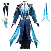 preiswerte Anime-Kostüme-Elementar-Saga Neuvillette Anime Cosplay Kostüm Outfits Cosplay-Anzüge Videospielkostüme Halloween Karneval Party Comic-Konzert Kostüm Für Herren Erwachsene