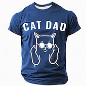 Χαμηλού Κόστους Αστεία μπλουζάκια για άνδρες-Ανδρικά Αστεία αργκό Μπλουζάκι Κοντομάνικο Κοντομάνικη μπλούζα 3D εκτύπωση Στρογγυλή Ψηλή Λαιμόκοψη Πουκάμισο Μοντέρνα Καθημερινά Καθημερινά Δρόμος Θαλασσί Μαύρο Ρουμπίνι Καλοκαίρι Άνοιξη Ρούχα Τ M L