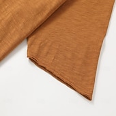 preiswerte Baumwoll-Leinen T-Shirts-Herren T-Shirt T-Shirt aus 100 % Baumwolle Kurze Ärmel Rundhalsausschnitt Sommer Frühling &amp; Herbst Einfach Texture Mode Designer Basic Klassicher Stil Lässig Urlaub Straße Blau Schwarz Weiß Top