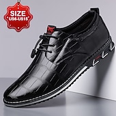 economico Scarpe Casual con Lacci-scarpe casual da uomo con stampa coccodrillo nera, scarpe da sposa formali uniche per lo sposo e i testimoni, perfette per cerimonie e ricevimenti nuziali all'avanguardia
