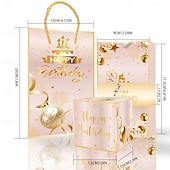 お買い得  誕生日-6/8/10/16/20個のサプライズバースデーバウンスボックス | 男の子と女の子のためのクリエイティブな赤いラッキーギフトボックス、サプライズギフトパッケージ、現金やカード用の折りたたみ式爆発マネーギフトボックス &amp;誕生日にぴったりの写真