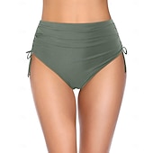 preiswerte Bikini-Höschen-Damen Badeanzug Bikini-Unterteil Bademode Urlaub Ärmellos Badeanzüge