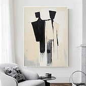 cheap People Paintings-Hand Painted Couple Oil Painting Classic Abstract Wall Art Women And Man Oil Painting Home Decor Body Art Nordic Wall Painting Bedroom Decoration