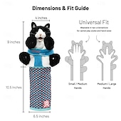 cheap Cat Toys-Cat Wrestling Glove Puppet Toy  Interactive Hand Mitt with Durable Protective Sleeve and Catnip - Play &amp; Enrichment