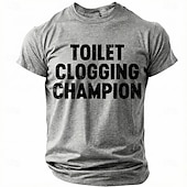 economico T-shirt di Umorismo Sarcastico-Per uomo Gergo divertente Maglietta Manica Corta maglietta Stampa 3D Girocollo Camicia Moda Quotidiano Quotidiano Streetwear Blu Erica grigia Nero Estate Primavera Abbigliamento S M L XL XXL XXXL