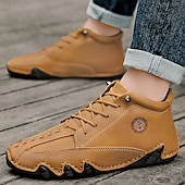 economico Stivaletti alla caviglia-stivali da uomo in similpelle verde fatti a mano: design unico e resistente con vestibilità comoda, ideali per l'uso casual, all'aperto e quotidiano