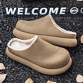 economico Zoccoli e pianelle da uomo-comode scarpe slip-on da uomo foderate in pelliccia: morbide, calde, perfette per ricevimenti di nozze rilassati e riunioni al chiuso