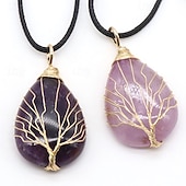 ieftine Coliere &amp; Pandative-Coliere cu Pandativ For Pentru femei Onix Stradă Zilnic Petrecere de zi de nastere Cordon Cristal Copacul Vieții