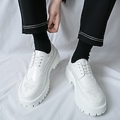 preiswerte Brogue-Schuhe-Goldene Brogue-Schnürschuhe für Herren – Premium-Qualität mit markanter Sohle, perfekt für formelle Anlässe, Partys und stilvolle Freizeitkleidung