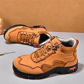 tanie Buty trekingowe-Męskie buty trekkingowe na co dzień – wytrzymałe, sznurowane, wygodne i oddychające, idealne na przygody na świeżym powietrzu, wędrówki i do noszenia na co dzień