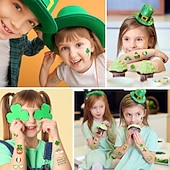 levne Den svatého Patrika-10 listů dočasných tetování na Den svatého Patrika, samolepky s irskými motivy na festivaly, svátky, oslavy