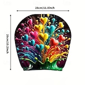 cheap Slipcovers-2pcs Cute Flower Love Heart Print Headrest Covers, Valentine's Day Heart-Eyed Girl Car Headrest Protector, Interior Decor, No Filling, Easy to Install and Wash, Suitable for Long-Distance Travel Naps