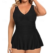 Недорогие Рашгард One Pieces-Жен. Купальник с цветочным принтом Платья-купальник Один Пис С принтом Ультралегкий (UL) Утягивание живота Эластичный Без рукавов Купальники Серфинг Для погружения с трубкой Лето