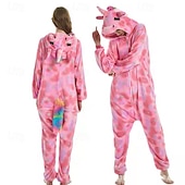 economico Costume da Animale-Pigiama Kigurumi Costume di fantasia Costume tutina Fantasia animale Unicorno Cartone animato Caldo Costume Divertente Comodo Bambini Unisex Ragazzi e Ragazze Natale Halloween Carnevale Feste
