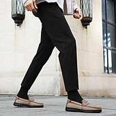 baratos Mocassins casuais-Mocassins masculinos leves e fáceis de calçar, em couro sintético respirável – calçado prático para uso casual, no escritório e no dia a dia.