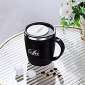 baratos Utensílios &amp; Aparelhos de Cozinha-Caneca de café em aço inoxidável 304 com tampa, 500ml (17oz), parede dupla isolada, livre de BPA e à prova de vazamentos, ideal para viagens e bebidas quentes. &amp;bebidas geladas, presente de Natal