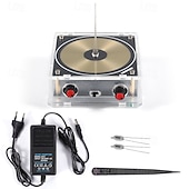 Недорогие Декоративные огни-музыка твердотельная катушка искусственная молния дуга плазменный громкоговоритель эксперимент наука режим рабочего стола